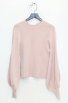 SWAYING/KNIT profile cuffed long-sleeved slim fit pullover SW24RE1T08 light pink PS11